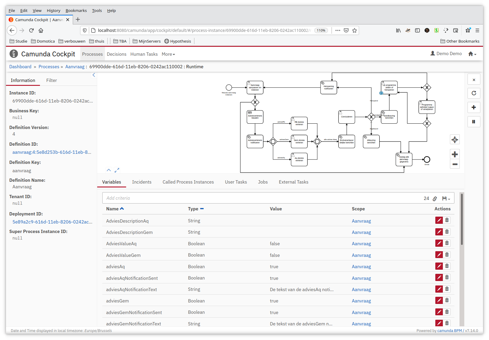 Form definition UI